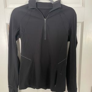 LuLuLemon black 3/4 zip up